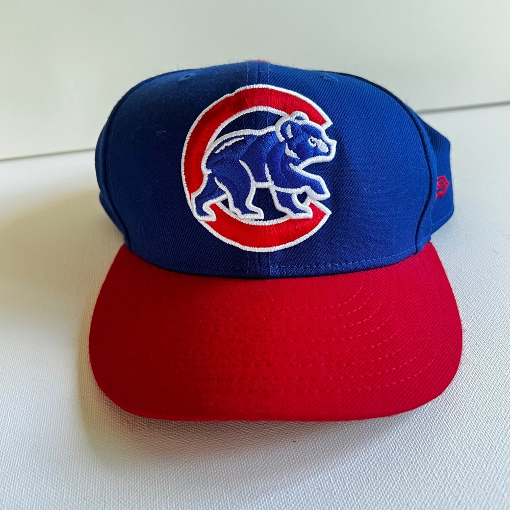 New Era 9FIFTY Chicago Cubs Snapback Hat Blue Red Wool MLB Walking Bear Cap
